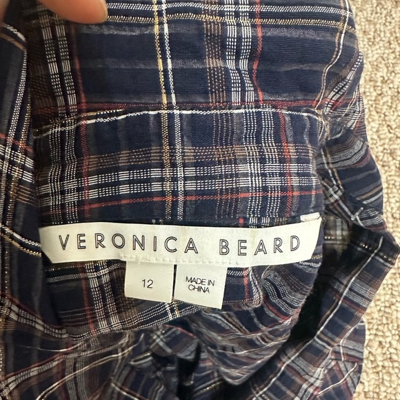 Veronica Beard Melnar Plaid Dress size 12 - Picture 8 of 12
